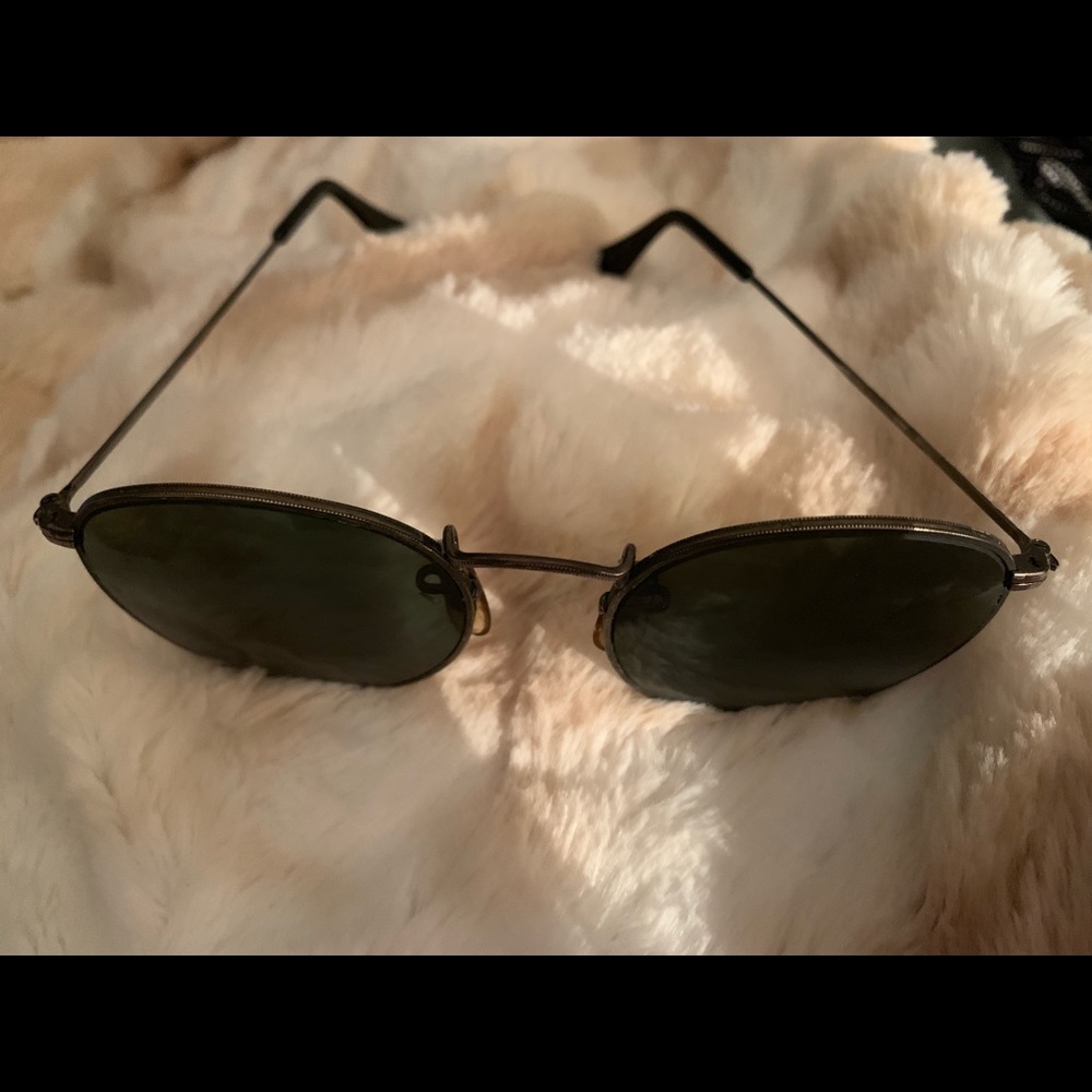Vintage Ray-Ban Metal Sunglasses Round Lenses